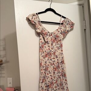 American Eagle Outfitters Floral Ruffle Dress